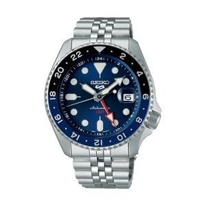 Seiko 5 Sports Automatic GMT Watch w/ Blue Dial